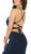 May Queen - MQ1671 Strappy Open Back Fitted Long Dress In Blue