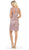 May Queen - MQ1684 Appliqued Scoop Cocktail Dress