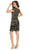 May Queen - MQ1684 Appliqued Scoop Cocktail Dress In Black