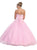 May Queen - Floral Jeweled Sweetheart Formal Ballgown in Pink