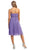 Pleated Sweetheart Bejeweled Waist Cocktail Dress