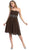 May Queen - MQ711B Pleated Sweetheart Bejeweled Waist Cocktail Dress