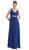 Elegant V-neck Ruched Top Empire Bridesmaid Dress