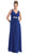 May Queen - Elegant V-neck Ruched Top Empire Bridesmaid Dress