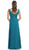 Elegant V-neck Ruched Top Empire Bridesmaid Dress