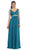 Elegant V-neck Ruched Top Empire Bridesmaid Dress