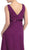 V-Neck Crystal Ornate Empire Waist  A-Line Evening Dress