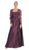 Appliqued Pleat Ornate Mother of the Bride