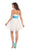 Strapless Pleated Straight-Across Cocktail Dress