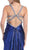Bejeweled Ruched Empire A-Line Prom Dress