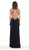 High Halter Keyhole Cutout Prom Gown