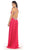 High Halter Keyhole Cutout Prom Gown