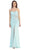 Fashionable Embellished Strapless Ruched Bodice Long Dress