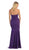 Fashionable Embellished Strapless Ruched Bodice Long Dress