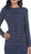 Long Sleeve Open Back Evening Dress