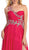 One Shoulder Strap Sequined Formal Dress with High Front Slit