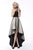Jovani - JVN60886 Strapless High-Low Dress In Black and Gold