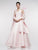 Marsoni By Colors - MV1009 Sleeveless V-Neck Long Satin Gown In Pink