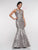 Marsoni By Colors - MV1010 Lace Bateau Mermaid Gown In Silver
