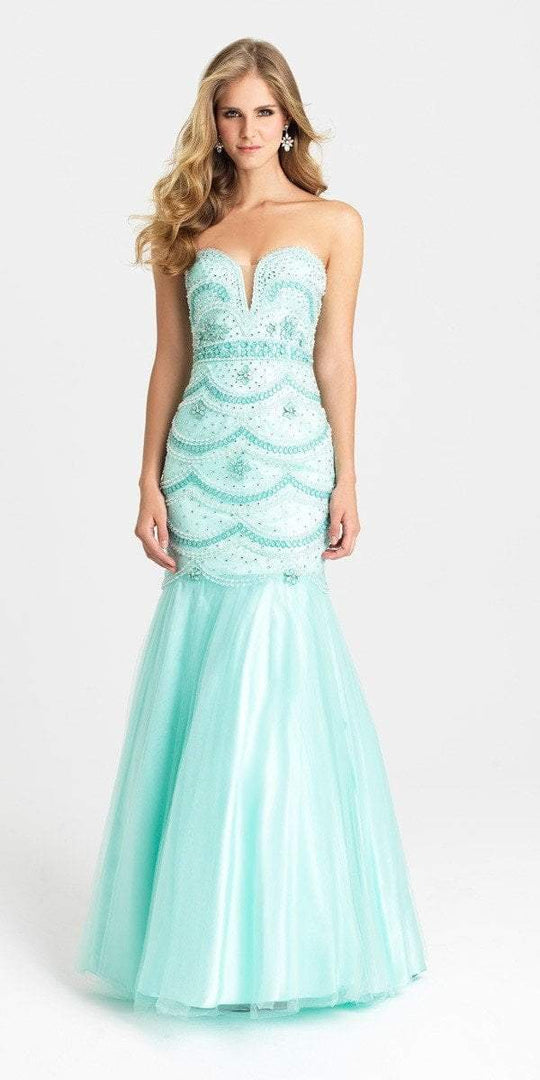 Madison James - 16-328 Dress in Aqua
