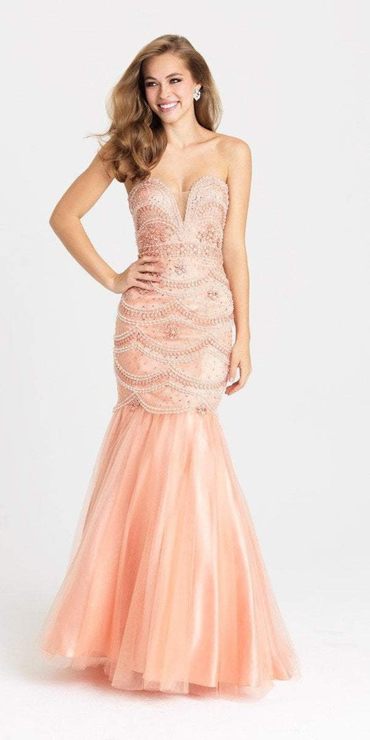 Madison James - 16-328 Dress in Coral