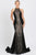 Maira Sequin Velvet Black