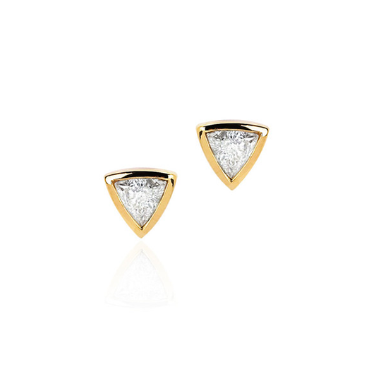 Mama Trillion Cut Stud Earrings