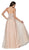 Cinderella Divine - CJ502 Strapless Illusion Corset Boned A-Line Gown In Pink