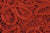 Soulmates - C903 Crochet Lace V-Neck 3/4 Bell-Sleeve Dress in Red