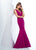 Social Occasions by Mon Cheri - 118877 Plunging Jersey Trumpet Gown In Pink
