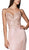 Cinderella Divine - KC889 Lace Appliqued Mermaid Dress In Pink and Gold