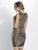 Baccio Couture - Liz Mesh Painted Neutral and Black