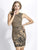 Baccio Couture - Liz Mesh Painted Neutral and Black