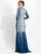 Baccio Couture - Milena Mesh Painted In Blue, Green And White