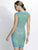 Baccio Couture - Nadit Mesh Painted in Blue and Green