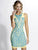 Baccio Couture - Pinar Mesh Painted Yellow Aqua