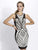 Baccio Couture - Pinar Mesh Painted in Black and White