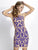 Baccio Couture - Sade Mesh Painted in Neutral and Purple