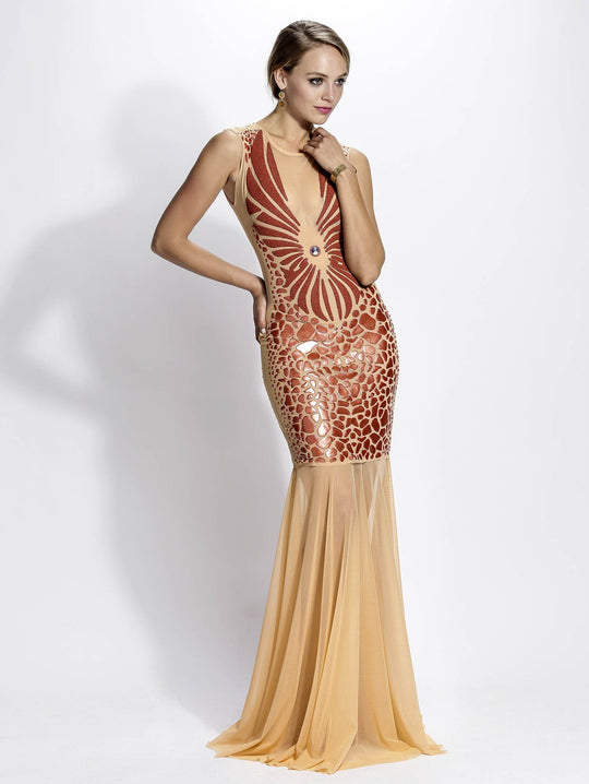 Baccio Couture - Wings Mesh Painted in Orange