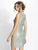 Baccio Couture - Wings Mesh Painted Nude Turquoise