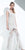 Mignon - Queen Anne Neckline Lace Long Dress VM1509 in White