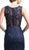 Cinderella Divine - Floral Lace Mock Two-Piece Sheath Long Formal Dress