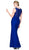 Cinderella Divine - Floral Lace Mock Two-Piece Sheath Long Formal Dress
