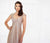 Montage by Mon Cheri - 118977 Queen Anne Ruched Empire Chiffon Gown In Gray