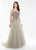 Mon Cheri - Montage by Mon Cheri - Sleeveless Beaded Tulle A-line Gown 118962 In Green