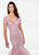 Montage by Mon Cheri - 118972 V-neck Tulle Mermaid Gown In Pink