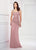 Montage by Mon Cheri - 118979 Queen Anne Sheath Gown In Pink
