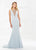 Montage by Mon Cheri - 118980 Ornate Beaded Neck Illusion Evening Gown In Green