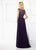 Montage by Mon Cheri - 118981 Sheer Bateau Neck Chiffon Gown In Purple
