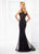 Montage by Mon Cheri - 118985 Wide Neck Fully Beaded Evening Gown In Black